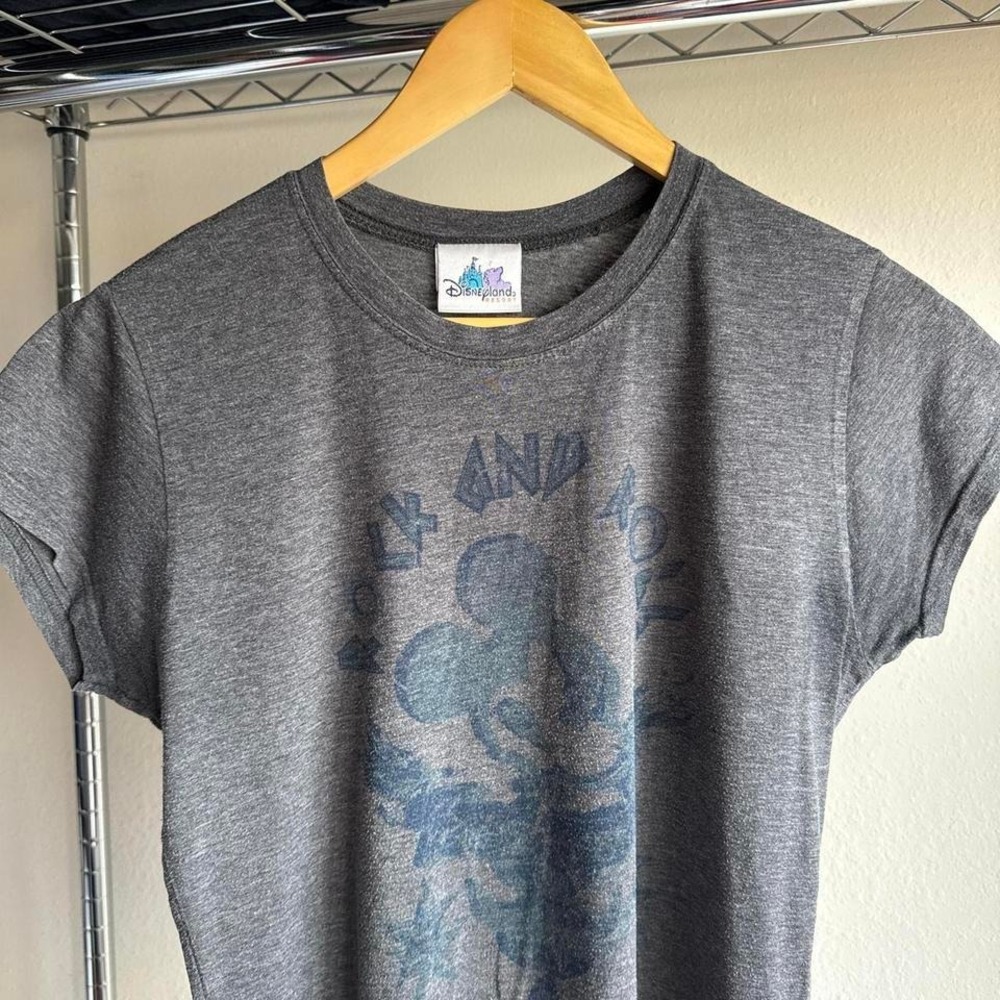 Vintage Y2K Disneyland Mickey Mouse Rock and Roll Womens Graphic Tee Shirt